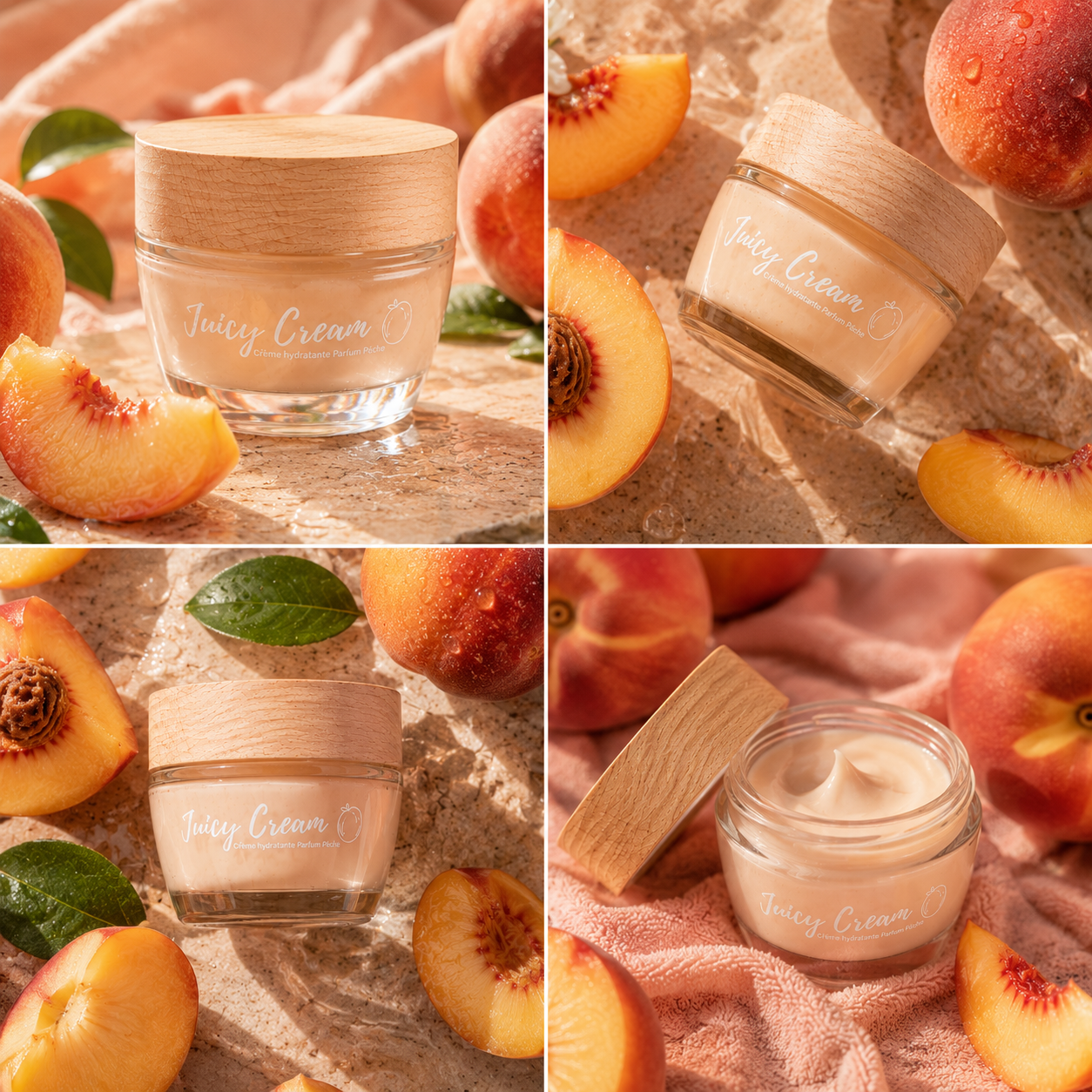 Juicy Cream – Crème Hydratante Visage Pêche – 50 ml